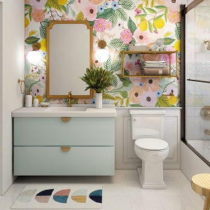 Цветная и яркая ванная комната: как преобразить санузел в Дубинино - dubinino.mebel54.com | фото