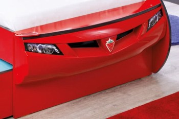 CARBED Кровать-машина Coupe с выдвижной кроватью Red 20.03.1306.00 в Дубинино - dubinino.mebel54.com | фото
