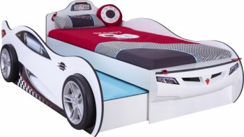 CARBED Кровать-машина Coupe с выдвижной кроватью White 20.03.1310.00 в Дубинино - dubinino.mebel54.com | фото