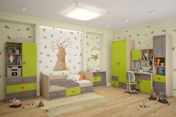 Детская комната Пуговка в Дубинино - dubinino.mebel54.com | фото
