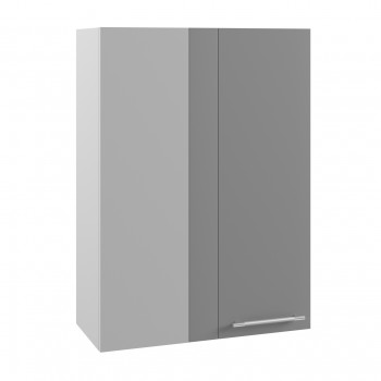 Гарда ВПУ 650 шкаф верхний угловой высокий (Ваниль/корпус Серый) в Дубинино - dubinino.mebel54.com | фото