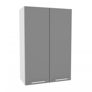Капри ВП 600 шкаф верхний высокий (Липа белый/корпус Серый) в Дубинино - dubinino.mebel54.com | фото