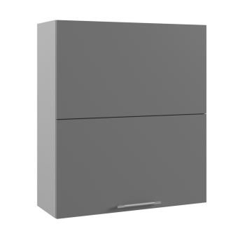 Капри ВПГПМ 800 шкаф верхний высокий Blum Aventos HF (Липа белый/корпус Серый) в Дубинино - dubinino.mebel54.com | фото