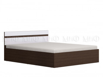 Ким кровать 1,4 (Венге/белый глянец) в Дубинино - dubinino.mebel54.com | фото