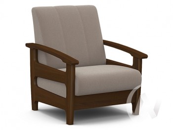 Кресло для отдыха Омега (орех лак/CATANIA COCOA) в Дубинино - dubinino.mebel54.com | фото