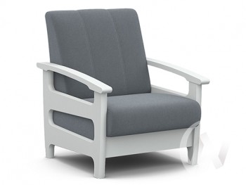 Кресло для отдыха Омега (снег лак/CATANIA SILVER) в Дубинино - dubinino.mebel54.com | фото