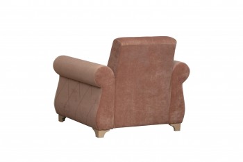 Кресло для отдыха "Порто" (велюр киви корица / микровельвет крем) в Дубинино - dubinino.mebel54.com | фото