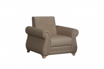 Кресло для отдыха "Порто" (велюр киви латте / микровельвет крем) в Дубинино - dubinino.mebel54.com | фото