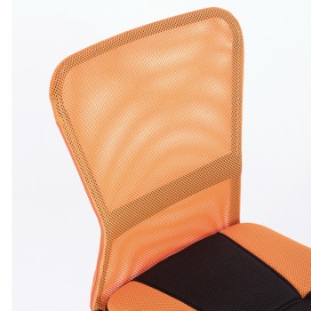Кресло компактное BRABIX Smart MG-313 (черный, оранжевый) в Дубинино - dubinino.mebel54.com | фото