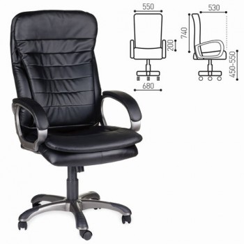 Кресло офисное BRABIX Omega EX-589 (черное) в Дубинино - dubinino.mebel54.com | фото