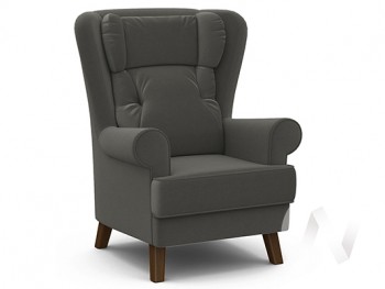 Кресло отдыха Комфорт-2 (орех лак/ULTRA GRAFIT) в Дубинино - dubinino.mebel54.com | фото