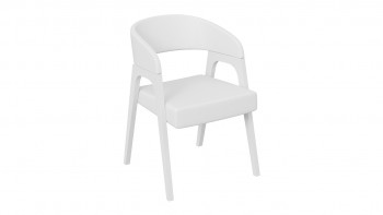 Кресло «Техас 1» (Белый матовый/Экокожа Белый №66) в Дубинино - dubinino.mebel54.com | фото