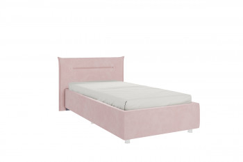 Кровать 0.9 Альба с основанием (Нежно-розовый велюр) в Дубинино - dubinino.mebel54.com | фото
