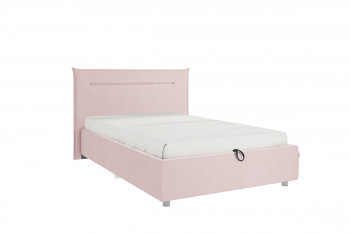 Кровать 1,2 Альба (Нежно-розовый велюр/под-мех) в Дубинино - dubinino.mebel54.com | фото