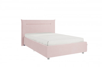 Кровать 1,2 Альба с основанием (Нежно-розовый велюр) в Дубинино - dubinino.mebel54.com | фото