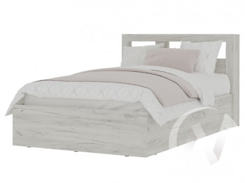Кровать 1,2 МС Гранд (дуб крафт белый) в Дубинино - dubinino.mebel54.com | фото