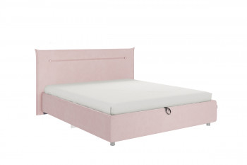 Кровать 1,6 Альба (Нежно-розовый велюр/под-мех) в Дубинино - dubinino.mebel54.com | фото