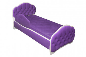 Кровать 160 Гармония 32 Фиолетовый (мягкий бортик) в Дубинино - dubinino.mebel54.com | фото