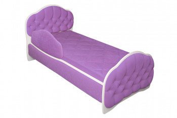Кровать 170 Гармония 67 Светло-фиолетовый (мягкий бортик) в Дубинино - dubinino.mebel54.com | фото