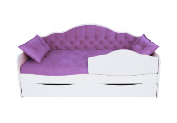 Кровать 170 серии Иллюзия Лайт 1 ящик 32 Фиолетовый (подушки) в Дубинино - dubinino.mebel54.com | фото