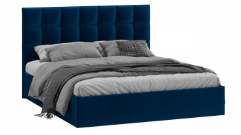 Кровать без ПМ «Эмбер» Велюр Confetti/Blue в Дубинино - dubinino.mebel54.com | фото