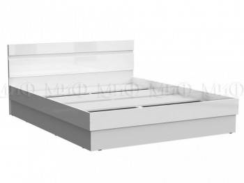 Кровать Челси 1400 (Белый/Белый глянец) в Дубинино - dubinino.mebel54.com | фото