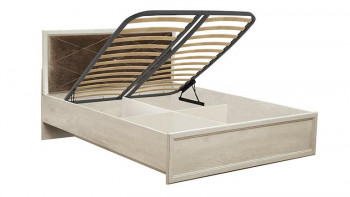 Кровать двуспальная Сохо(бетон пайн белый/под-мех/1644) в Дубинино - dubinino.mebel54.com | фото