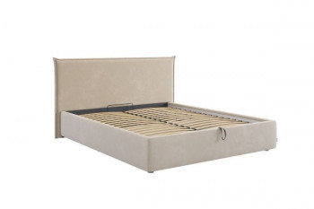 Кровать с подъемным механизмом Лада 160х200 см (графит (велюр)) в Дубинино - dubinino.mebel54.com | фото