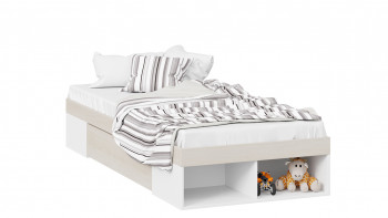Кровать «Сканди» с ящиком Дуб Гарден/Белый в Дубинино - dubinino.mebel54.com | фото