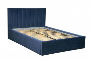 Кровать "Юнона" ш. 1600 (Н=1020мм) (ягуар нэви) в Дубинино - dubinino.mebel54.com | фото