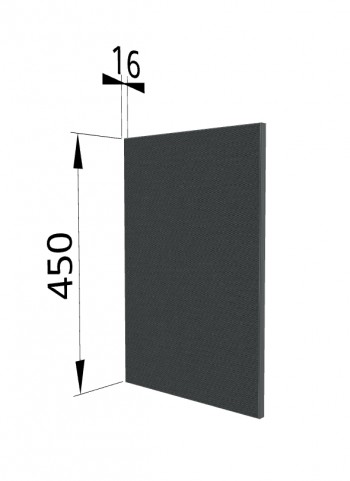 Панель торцевая (для шкафа горизонтального высокого) ВПГ Квадро (Железо) в Дубинино - dubinino.mebel54.com | фото