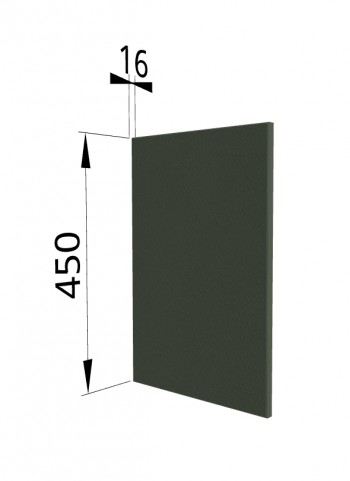 Панель торцевая (для шкафа горизонтального высокого) ВПГ Квадро (Оливково-зеленый) в Дубинино - dubinino.mebel54.com | фото