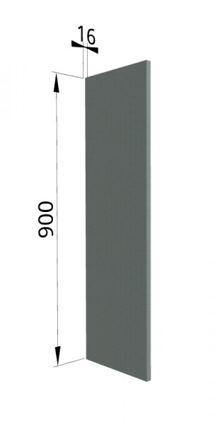 Панель торцевая ВП Квадро (для шкафа верхнего высокого) Нарцисс в Дубинино - dubinino.mebel54.com | фото