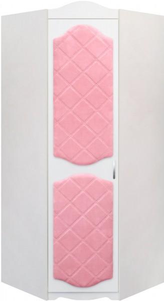 Шкаф угловой Иллюзия 36 Светло-розовый в Дубинино - dubinino.mebel54.com | фото