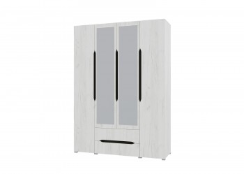 Шкаф 4-х створчатый с ящиками и зеркалами Вега (Прованс) в Дубинино - dubinino.mebel54.com | фото