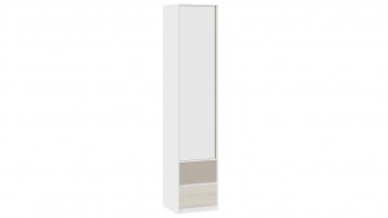 Шкаф для белья комбинированный «Сканди» Дуб Гарден/Белый/Глиняный серый в Дубинино - dubinino.mebel54.com | фото