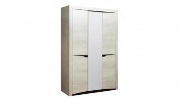 Шкаф для одежды "Лючия" (3-х дв.) (венге / белый) в Дубинино - dubinino.mebel54.com | фото