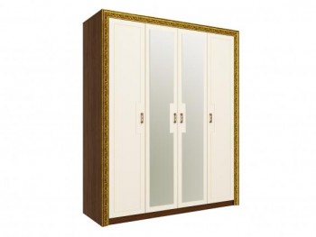 Шкаф комбинированный "Айрум" (дуб кальяри/белый/зеркало/1744) в Дубинино - dubinino.mebel54.com | фото