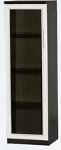 Шкаф нижний со стеклодверью ДЛЯ ГОСТИНОЙ ШНС-450 Венге/Дуб выбеленный в Дубинино - dubinino.mebel54.com | фото