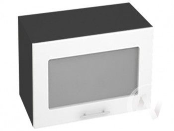 Шкаф со стеклом Валерия-М ШВГС-609 (Белый глянец/Венге/верхний/горизонтальный/высокий) в Дубинино - dubinino.mebel54.com | фото