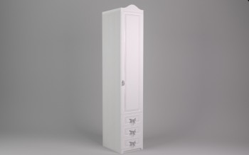 Шкаф угловой Бэлла с ящиками (Выбеленное дерево/Белый) в Дубинино - dubinino.mebel54.com | фото