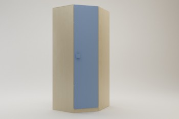 Шкаф угловой (угловая секция) Скай (Синий/корпус Клен) в Дубинино - dubinino.mebel54.com | фото