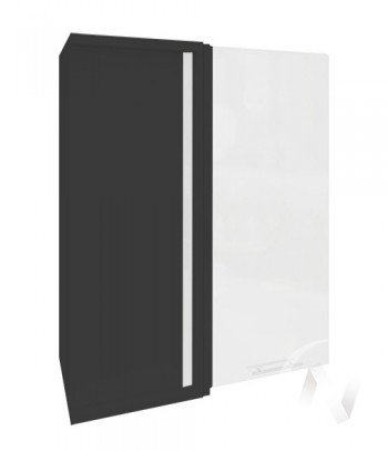 Угловой шкаф Валерия-М ШВУ 699 (Белый металлик/Венге/верхний/высокий) в Дубинино - dubinino.mebel54.com | фото