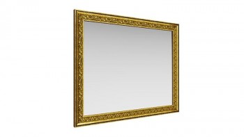 Зеркало навесное "Айрум"/(дуб кальяри / профиль: золото с орнаментом) в Дубинино - dubinino.mebel54.com | фото